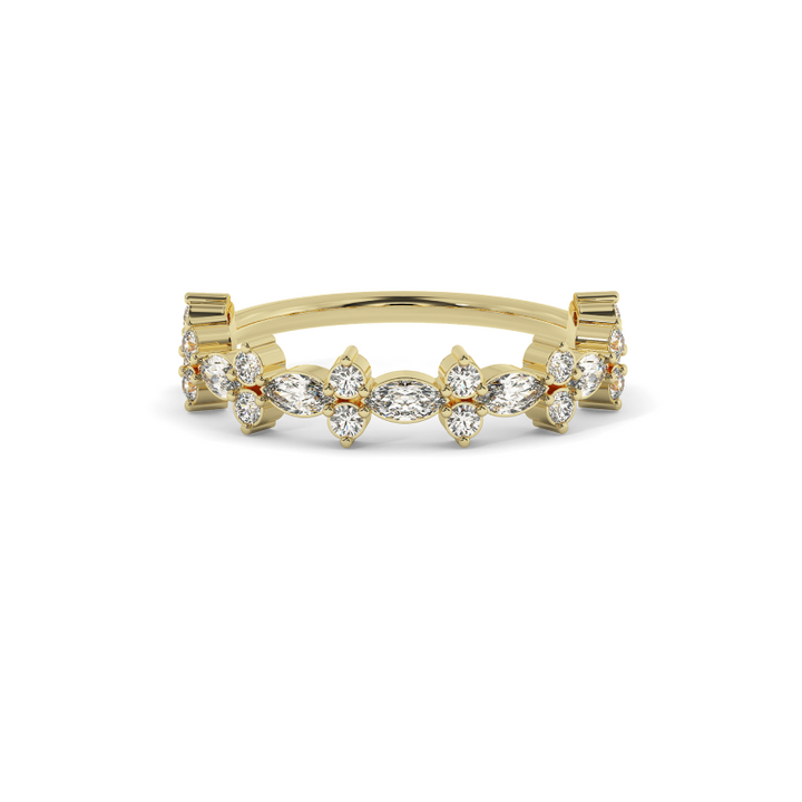 Floral Marquise Harmony Ring