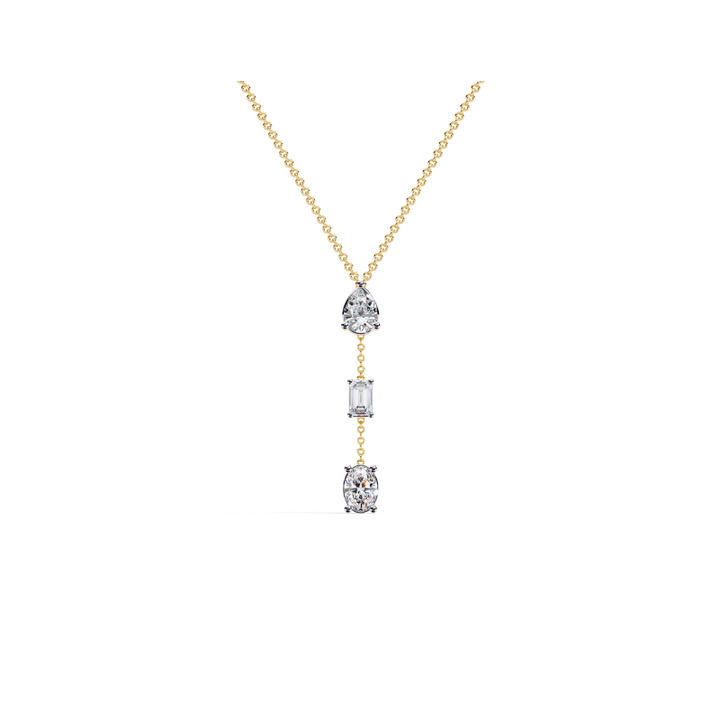 Celestial Cascade Diamond Drop Necklace