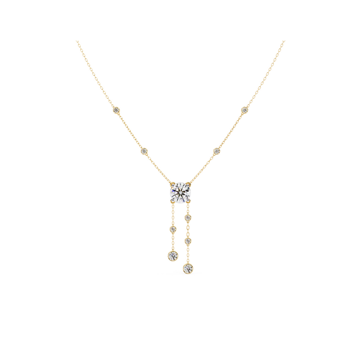 Starlit Cascade Diamond Necklace