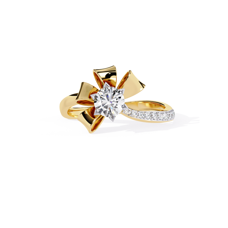 Golden Blossom Elegance Ring