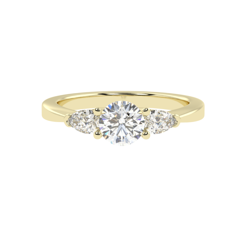 Lumia Three-Stone Diamond Ring