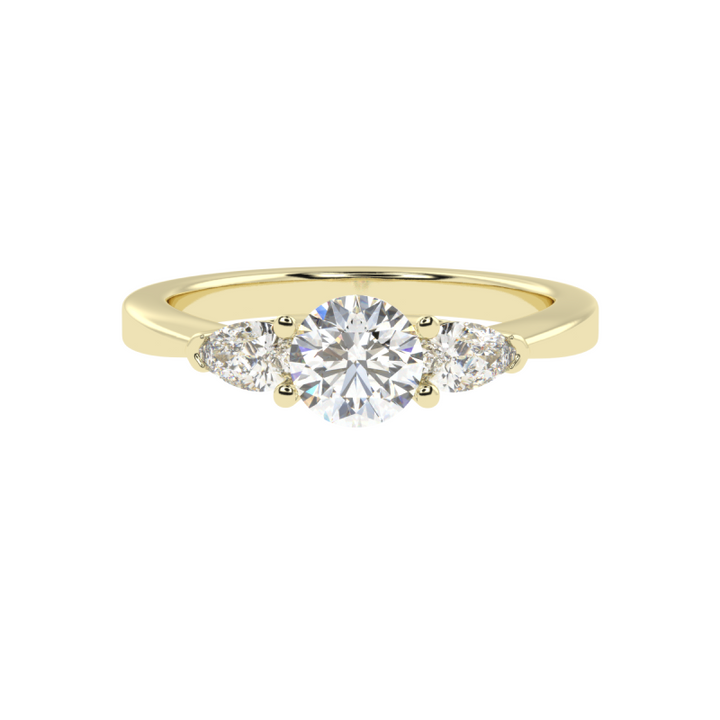 Lumia Three-Stone Diamond Ring