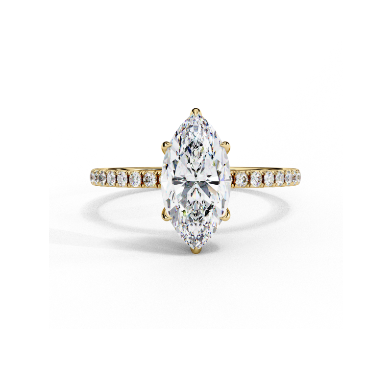 Aurora Marquise Pave Ring