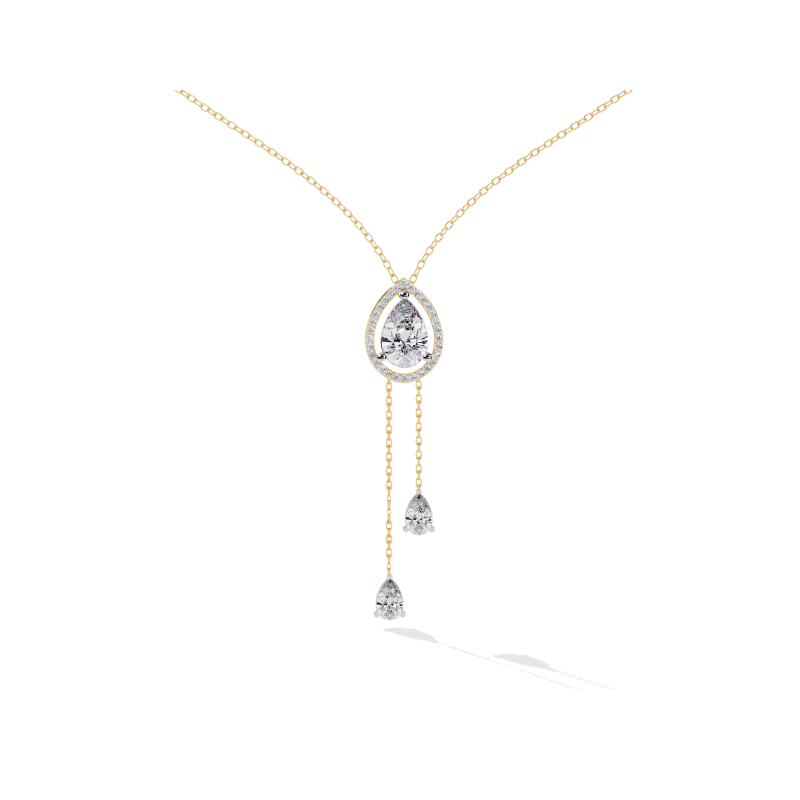Celestial Drop Diamond Necklace