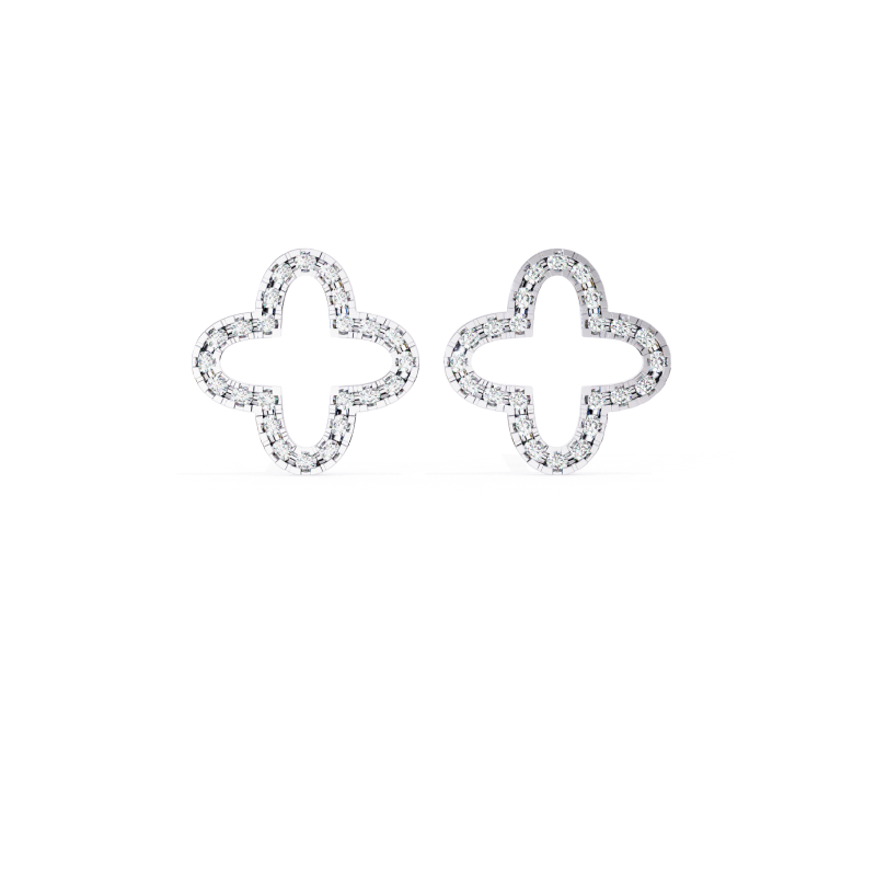 Ethereal Bloom Diamond Studs