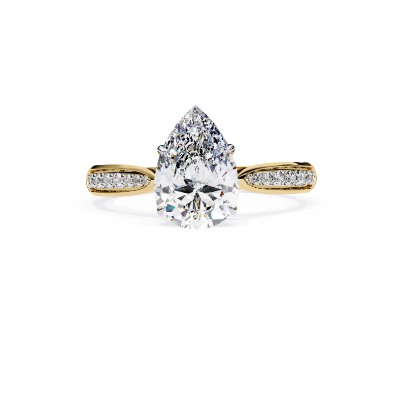 Aurora Teardrop Ring