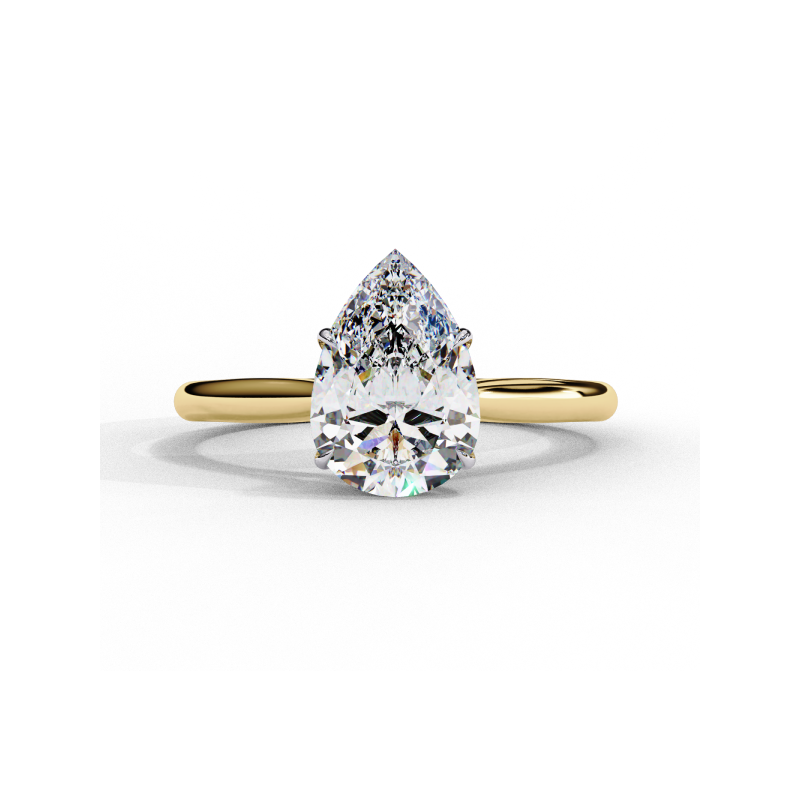 Luminara Pear Solitaire Ring