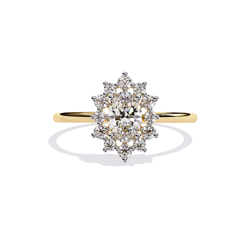 Timeless Bloom Halo Ring