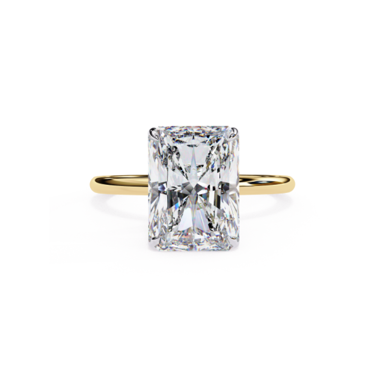 Celeste Radiant Solitaire Ring