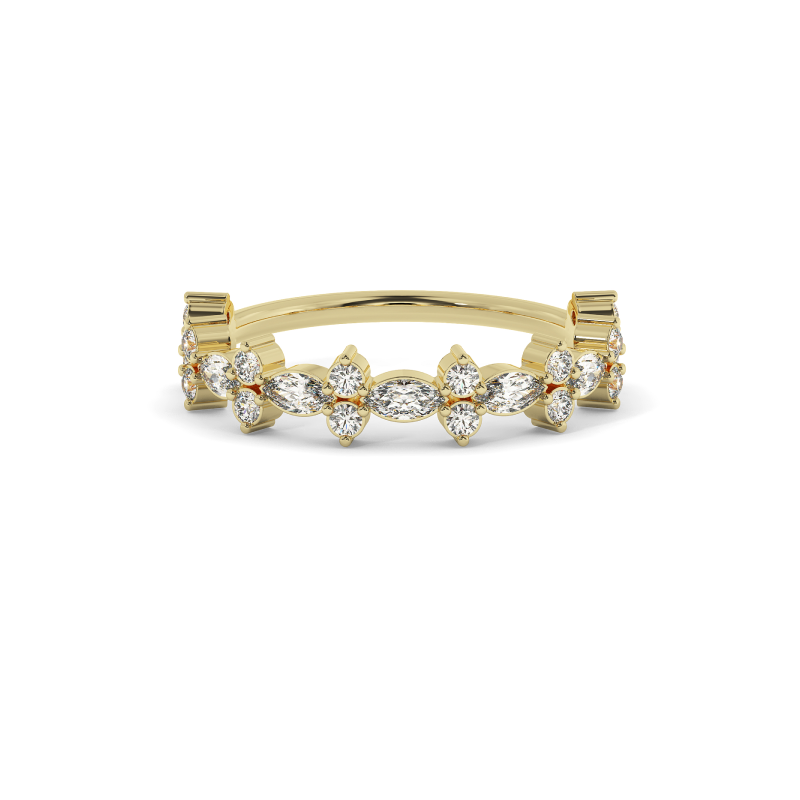 Floral Marquise Harmony Ring