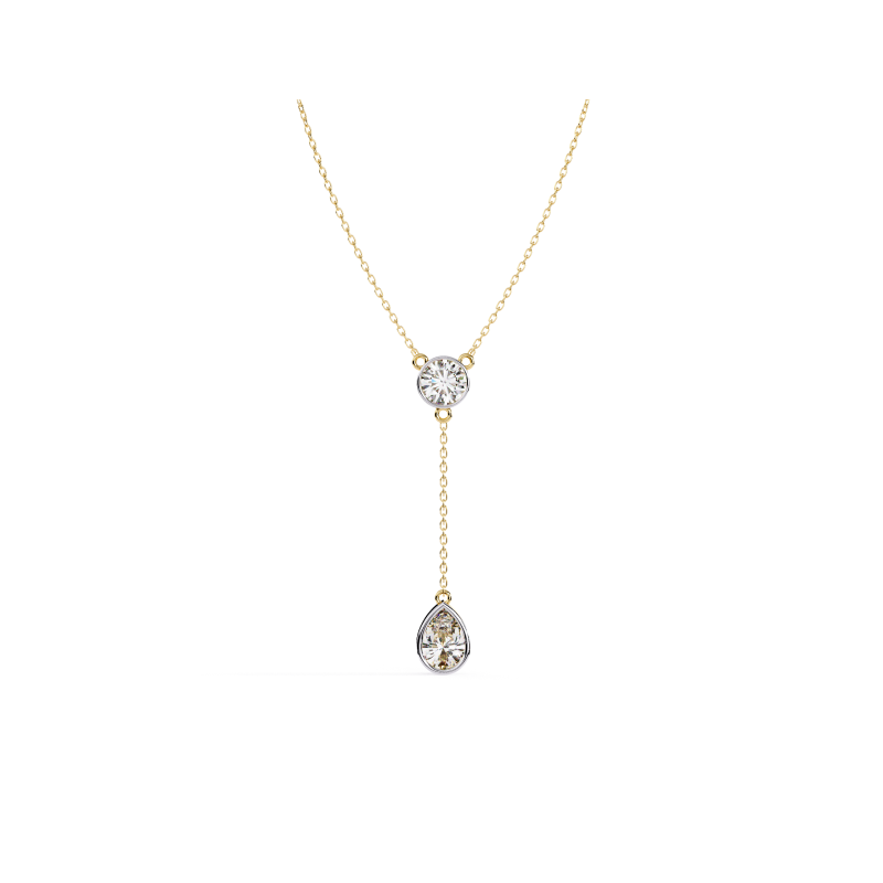 Elegance Drop Diamond Necklace