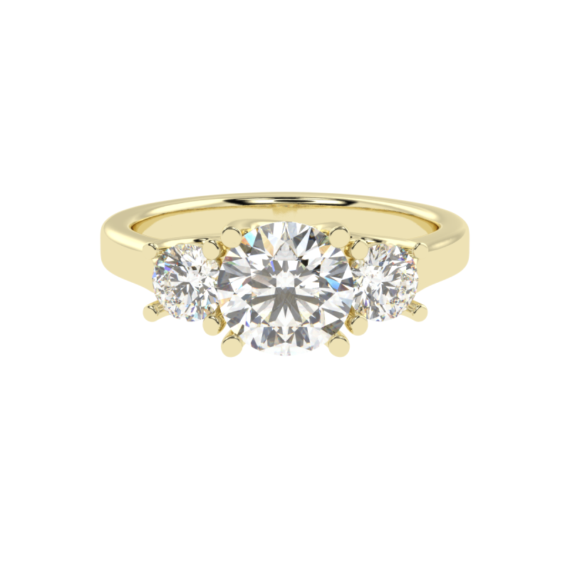 Aurelia Three-Stone Diamond Ring
