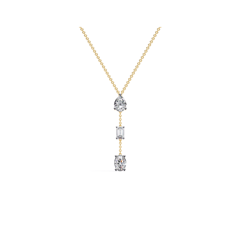 Celestial Cascade Diamond Drop Necklace