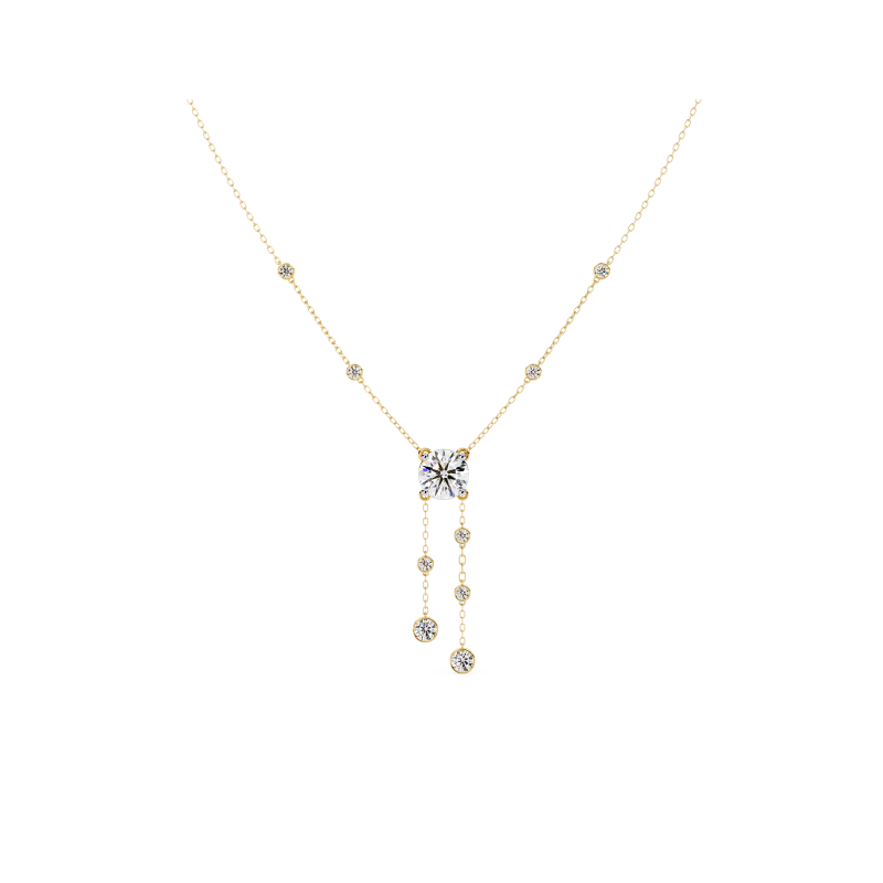 Starlit Cascade Diamond Necklace