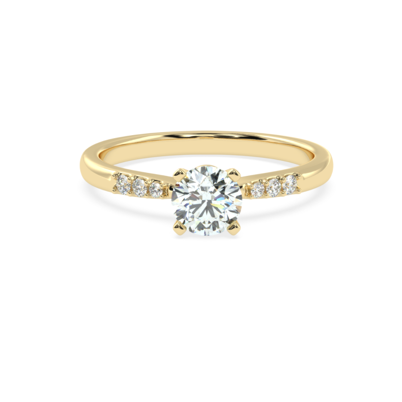 Elysia Diamond Solitaire Ring