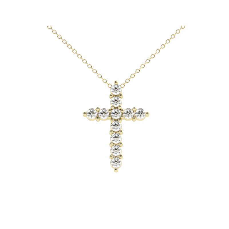Radiant Faith Diamond Cross Pendant