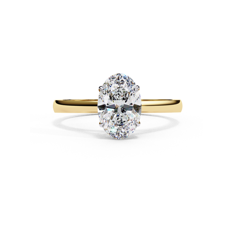 Elegant Oval Solitaire