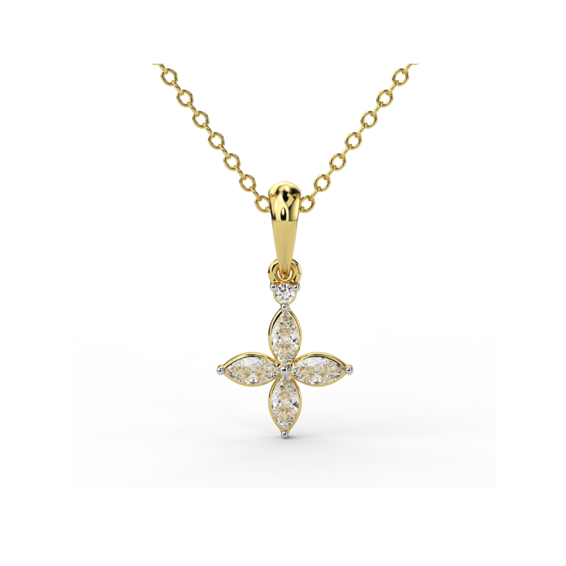 Celestial Bloom Diamond Pendant