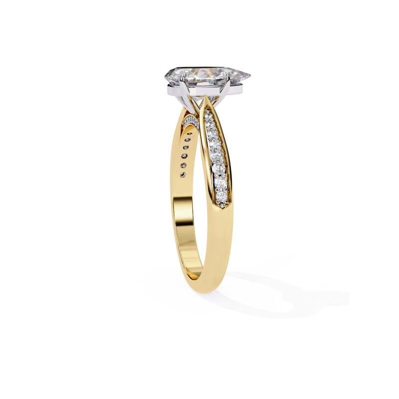 Aurora Teardrop Ring