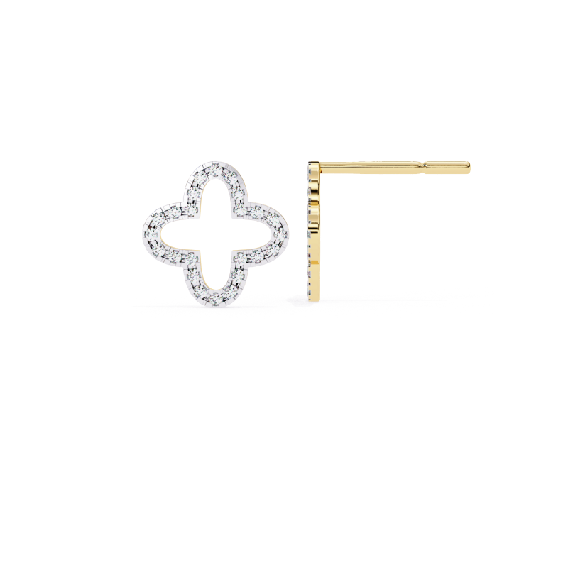 Ethereal Bloom Diamond Studs