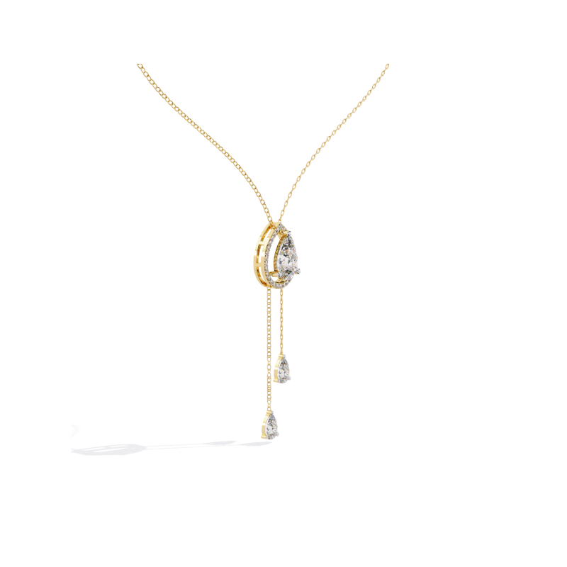 Celestial Drop Diamond Necklace