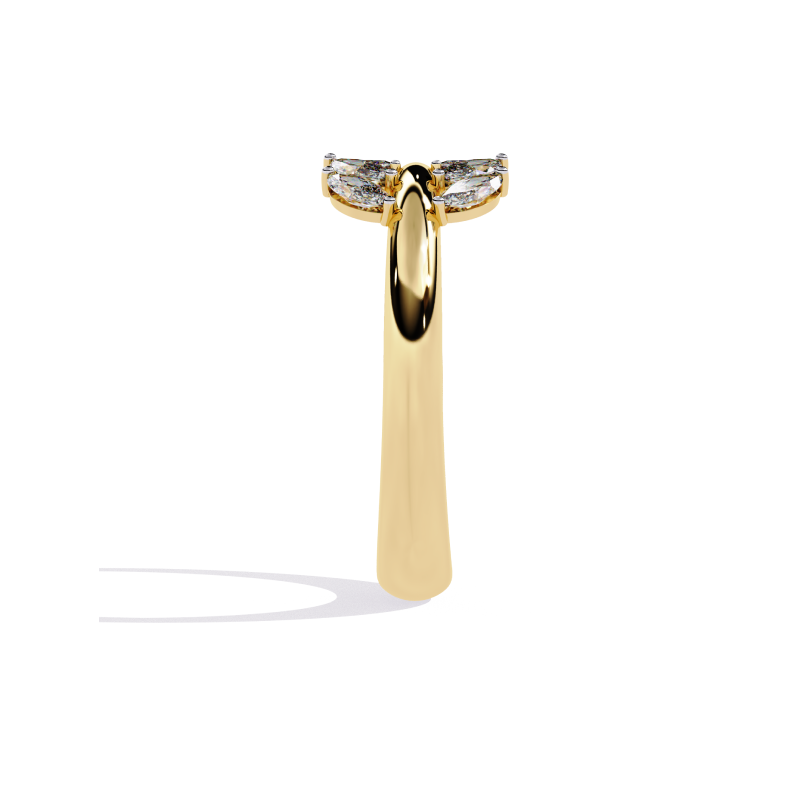 Elysian Leaf Diamond Ring