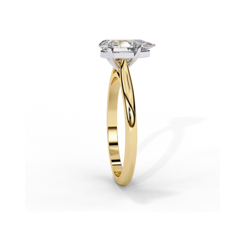 Luminara Pear Solitaire Ring