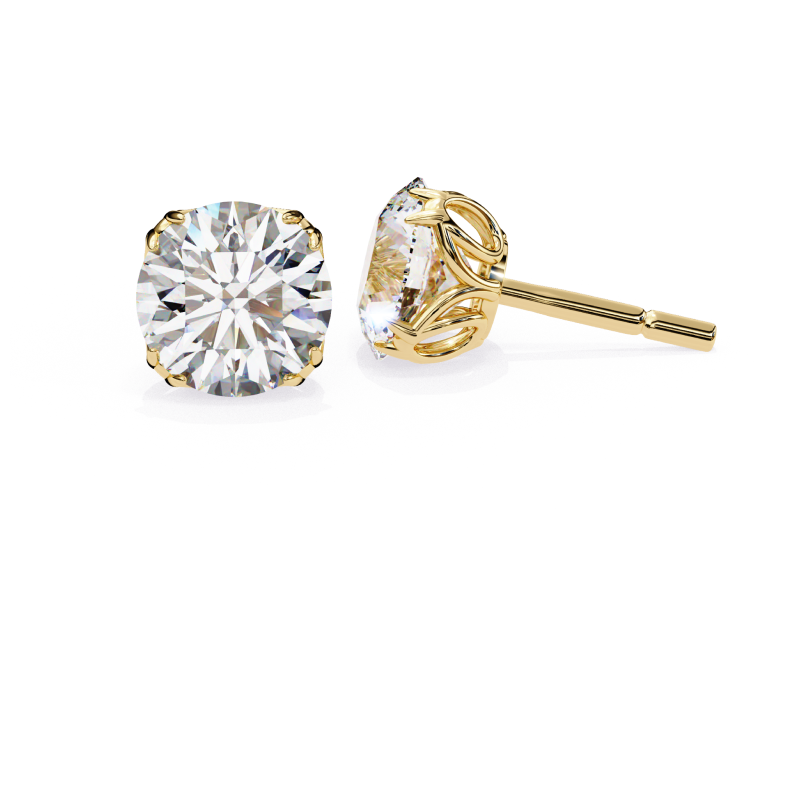 Radiance Round Diamond Stud Earrings