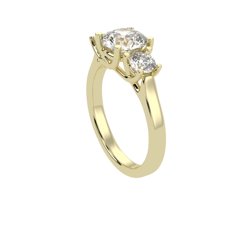 Aurelia Three-Stone Diamond Ring