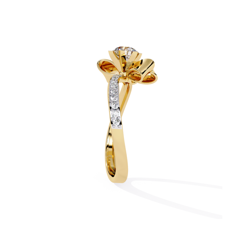 Golden Blossom Elegance Ring