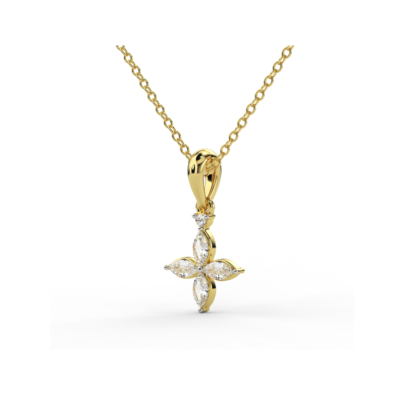 Celestial Bloom Diamond Pendant
