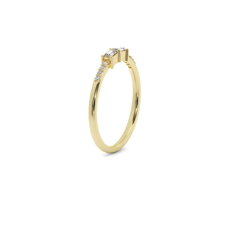 Radiant Baguette Harmony Ring
