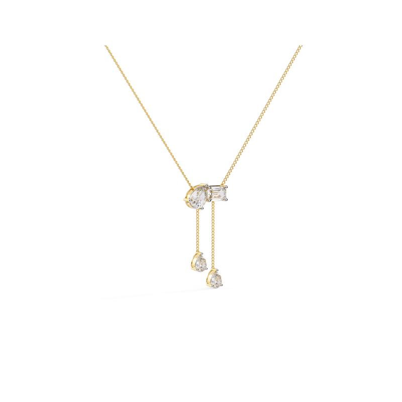 Celestial Drizzle Diamond Drop Necklace