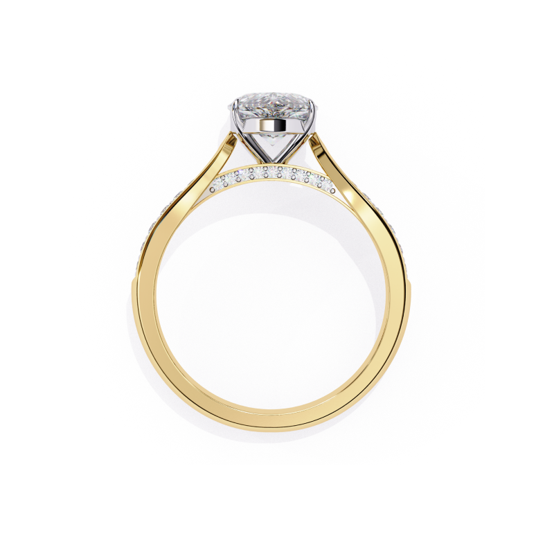 Aurora Teardrop Ring