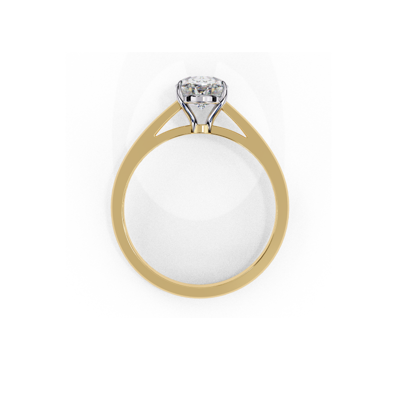 Elegant Oval Solitaire