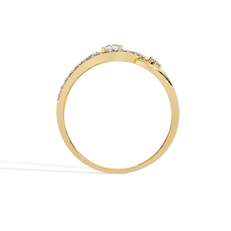 Ethereal Link Oval Diamond Ring