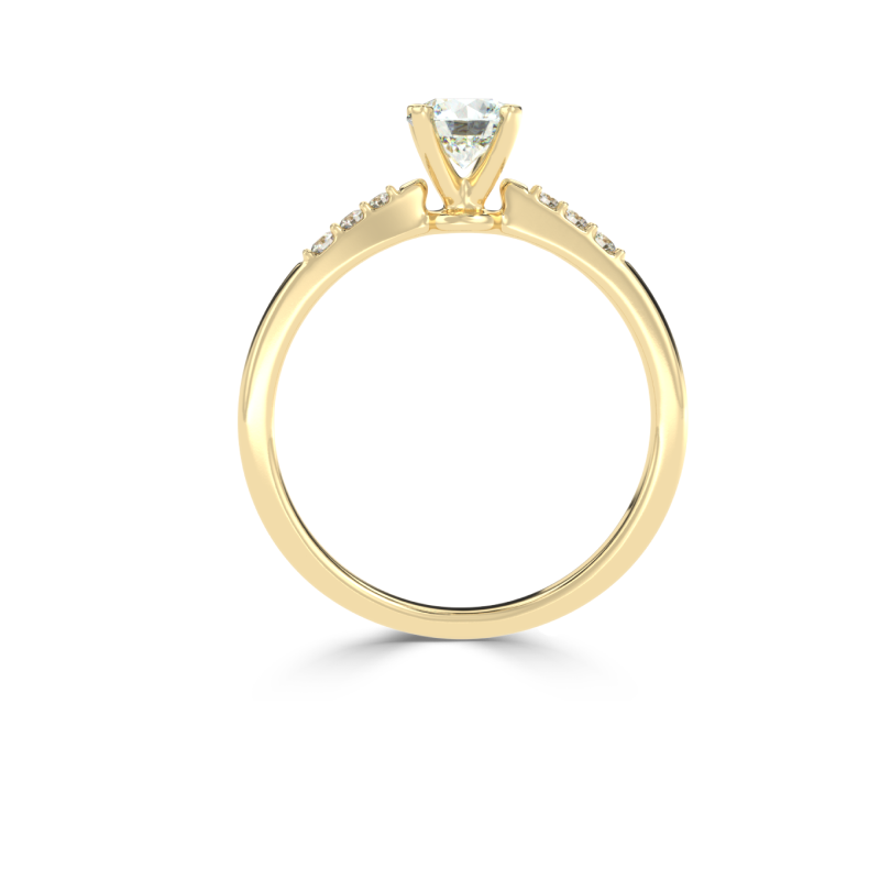 Elysia Diamond Solitaire Ring