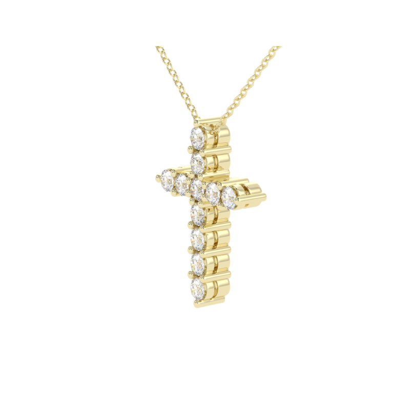 Radiant Faith Diamond Cross Pendant