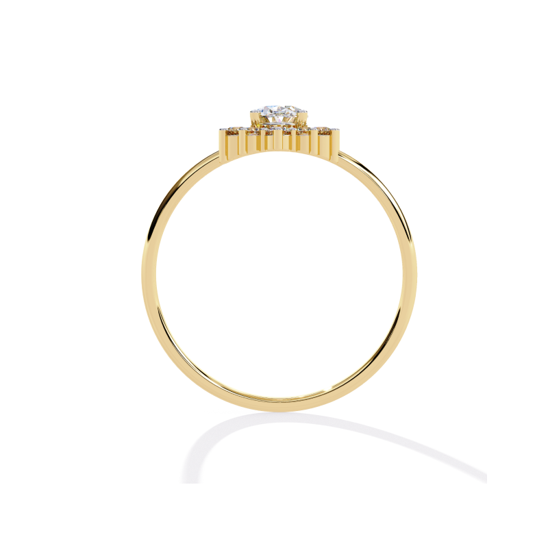 Timeless Bloom Halo Ring