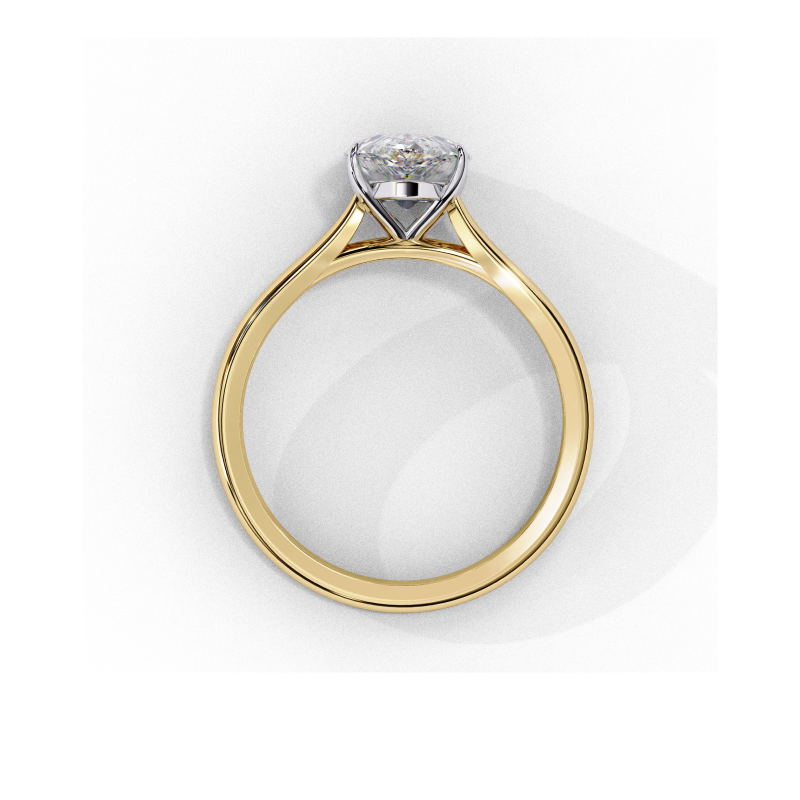Luminara Pear Solitaire Ring