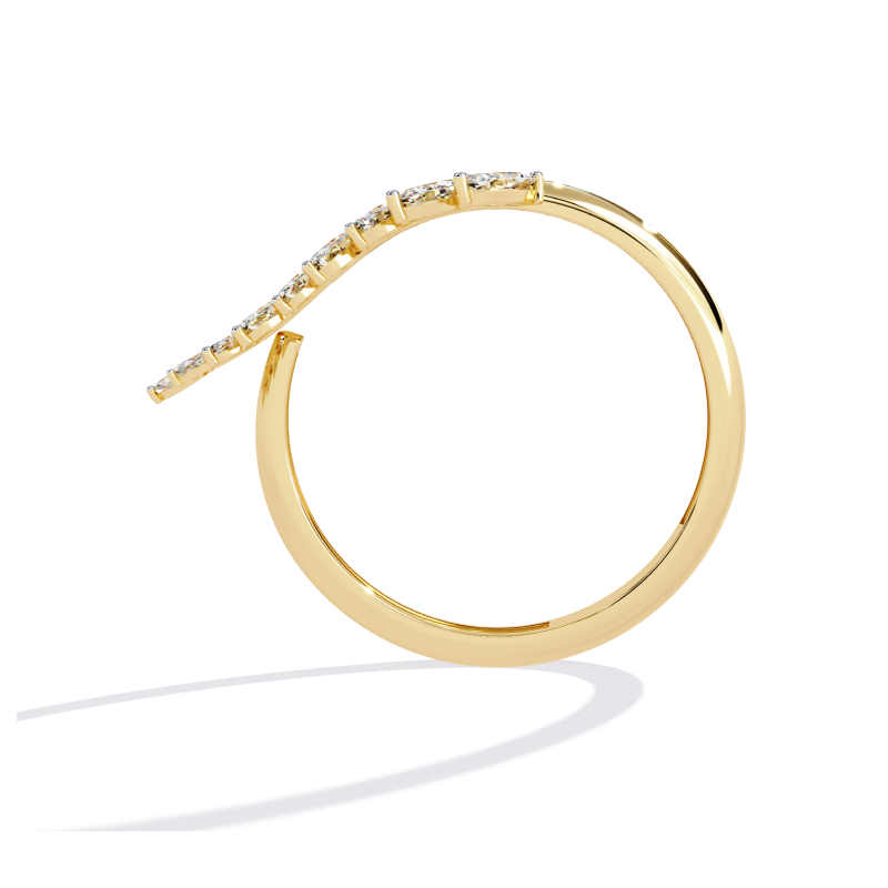 Elysian Leaf Diamond Ring