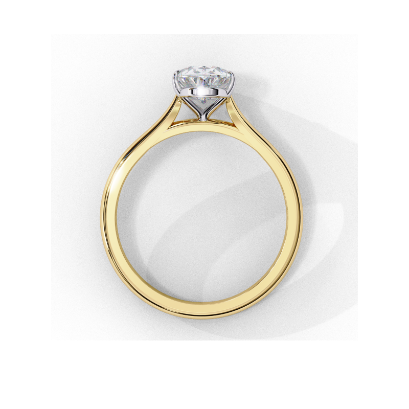 Celestia Oval Solitaire Ring