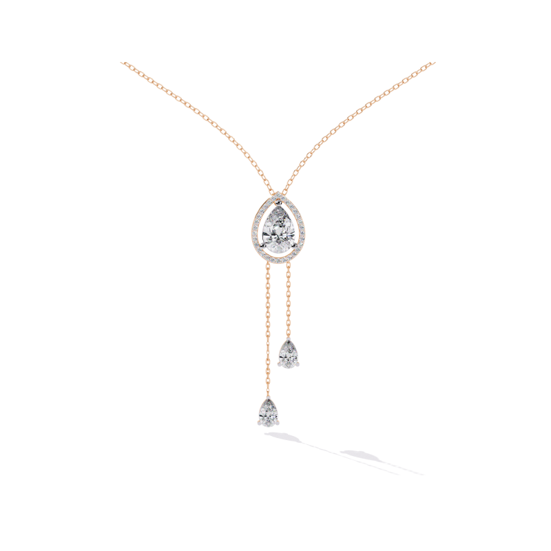 Celestial Drop Diamond Necklace