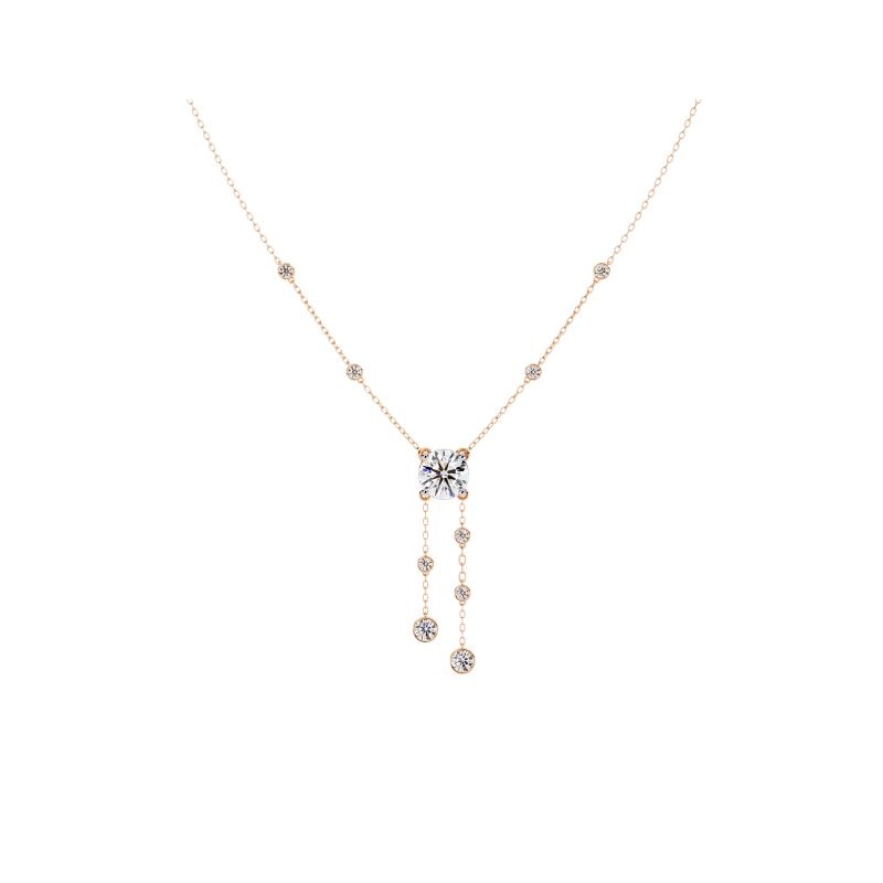 Starlit Cascade Diamond Necklace