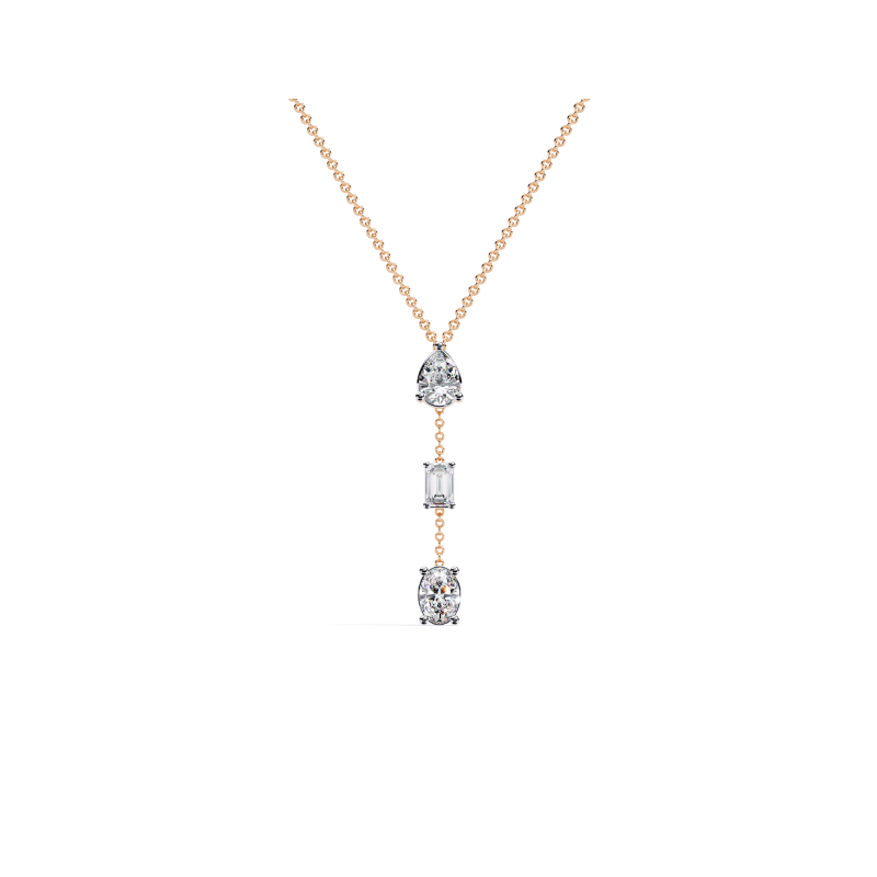 Celestial Cascade Diamond Drop Necklace
