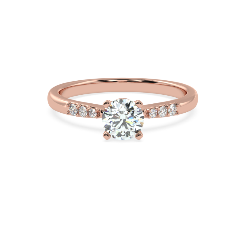 Elysia Diamond Solitaire Ring