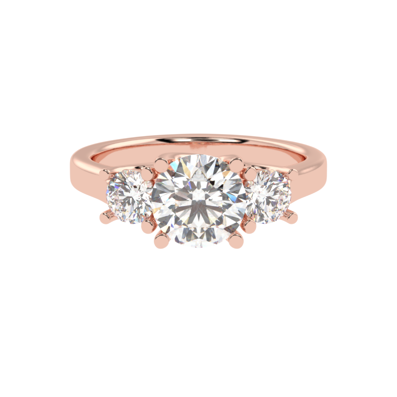 Aurelia Three-Stone Diamond Ring