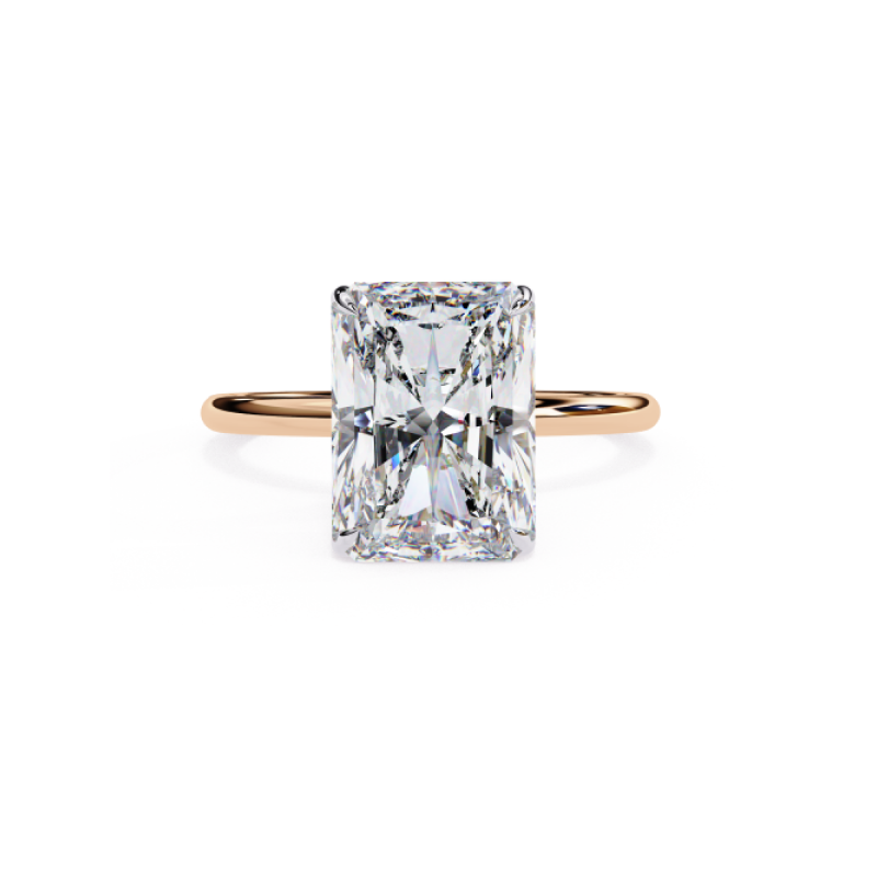 Celeste Radiant Solitaire Ring