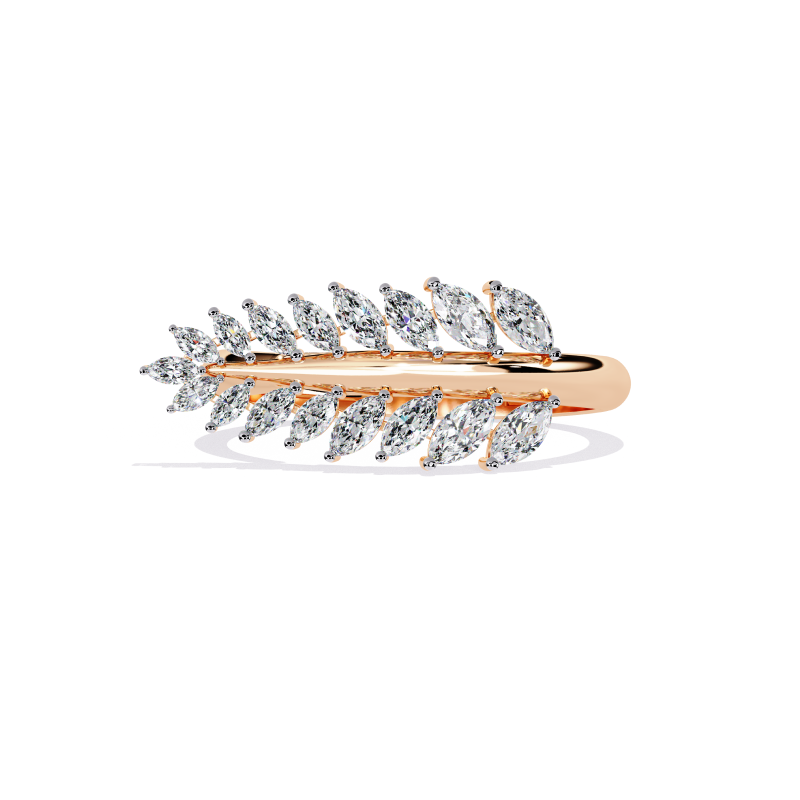Elysian Leaf Diamond Ring