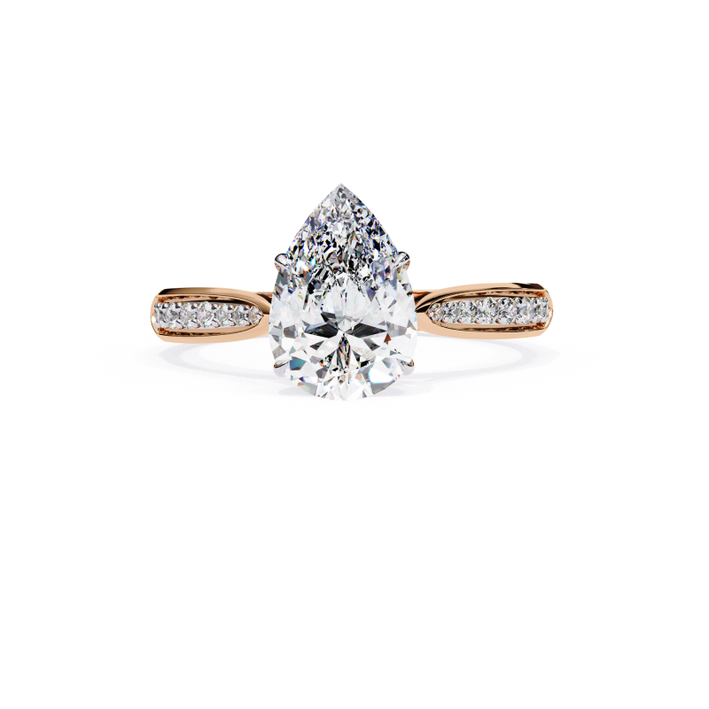 Aurora Teardrop Ring